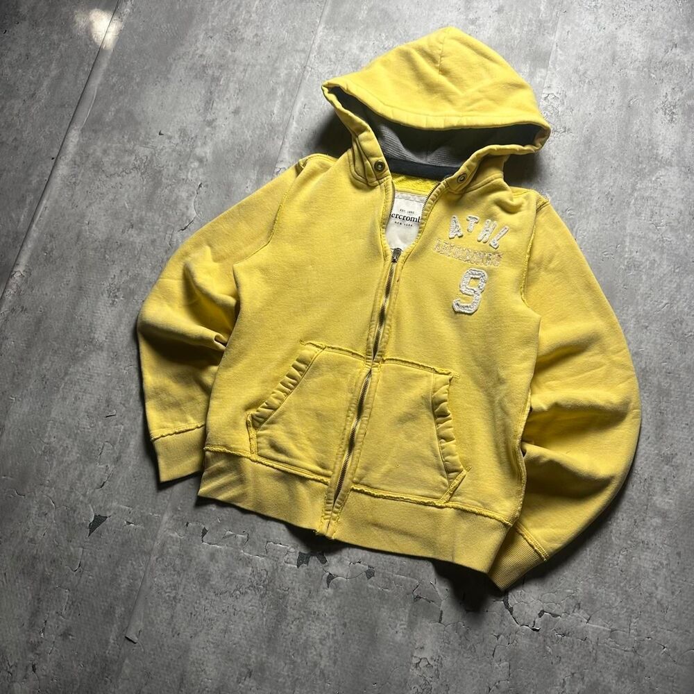 Abercrombie-fitch Men's Yellow Hoodie